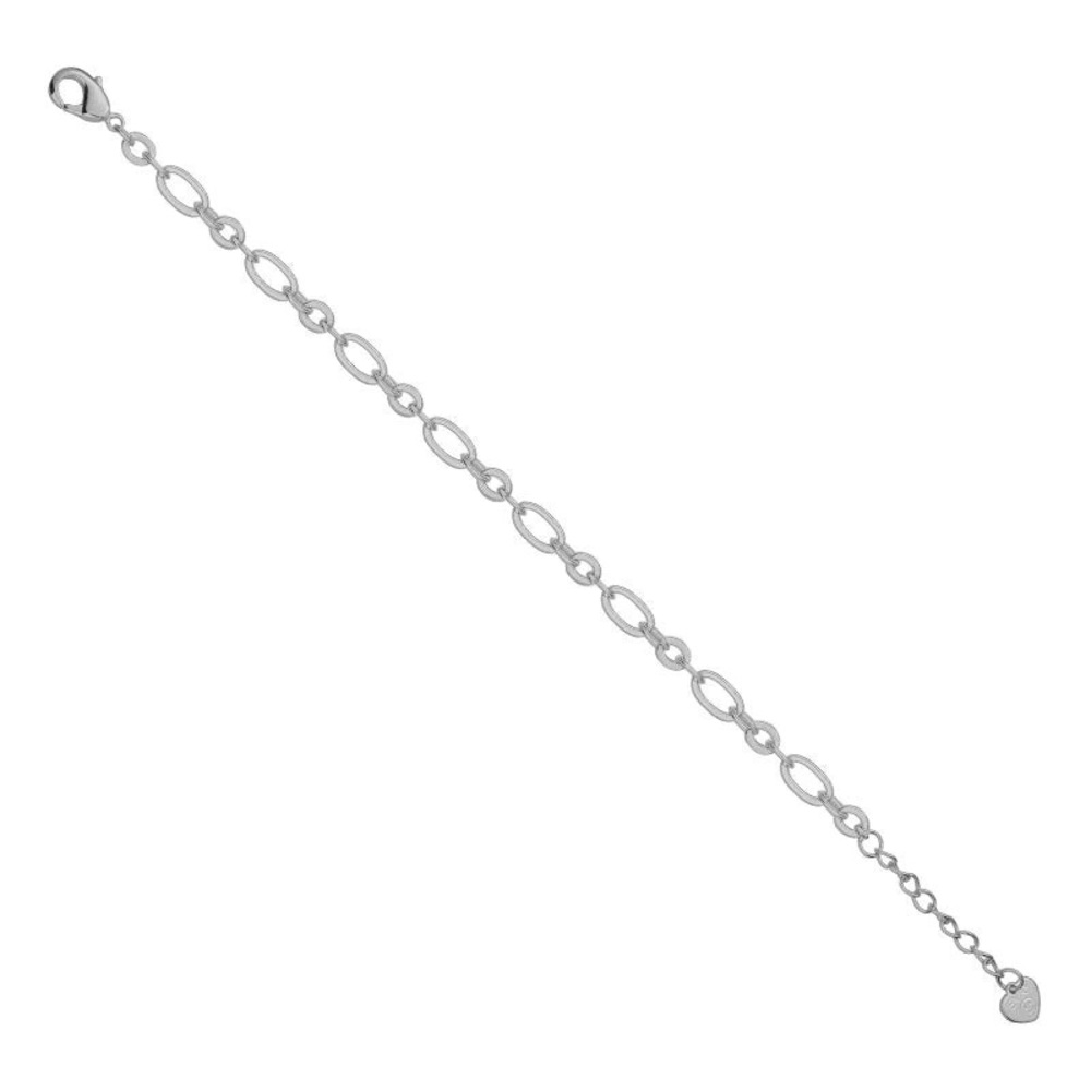Two Evry Jewels simple chain bracelets (Fortune Bracelet) in Silver